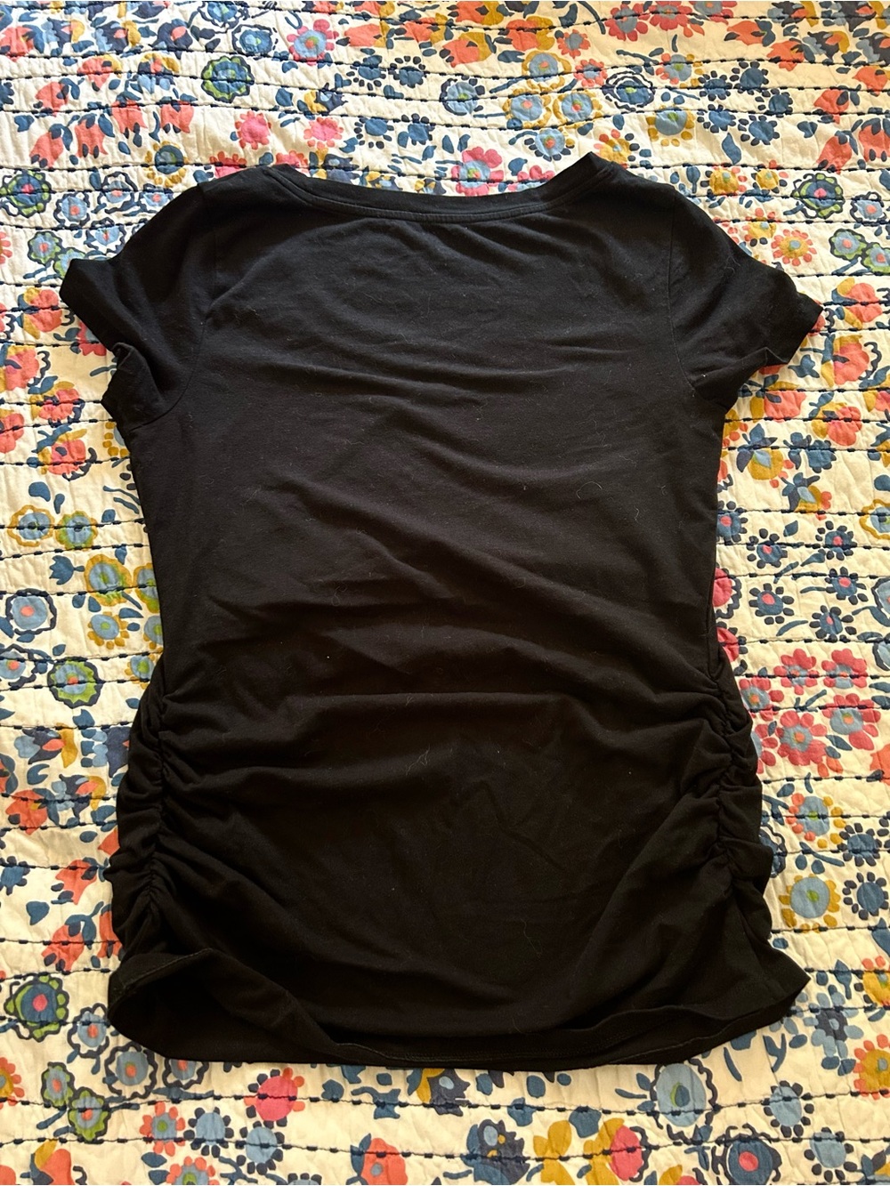 Old Navy Black Maternity Crew Neck SS T Shirt Sz M - Picture 9 of 9